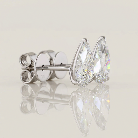 2.00 CTW PEAR STUDS