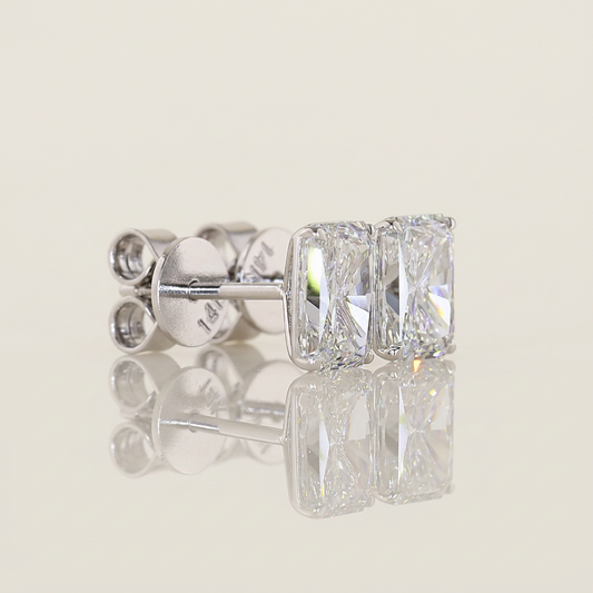 2.00 CTW RADIANT CUT STUDS