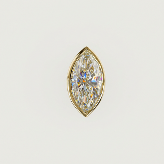 3.00 CTW BEZEL MARQUISE STUDS