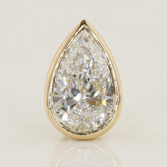 1.50 CTW BEZELED PEAR STUDS