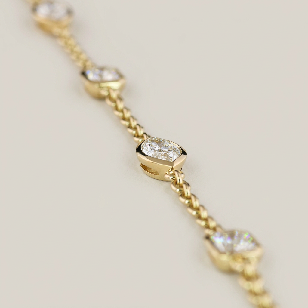 THE STATION NECKLACE IN MARQUISE AND EMERALDS
