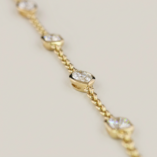 THE STATION NECKLACE IN MARQUISE AND EMERALDS