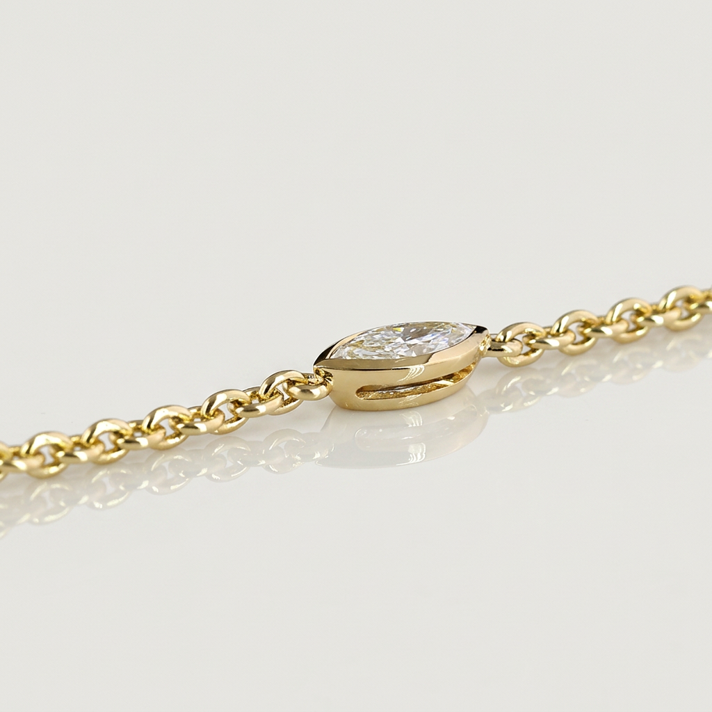 THE STATION NECKLACE IN MARQUISE AND EMERALDS