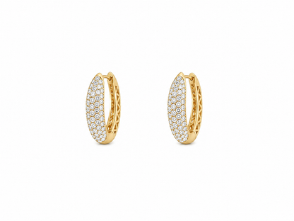 Sofia 18K YG Diamond Pave Hoops