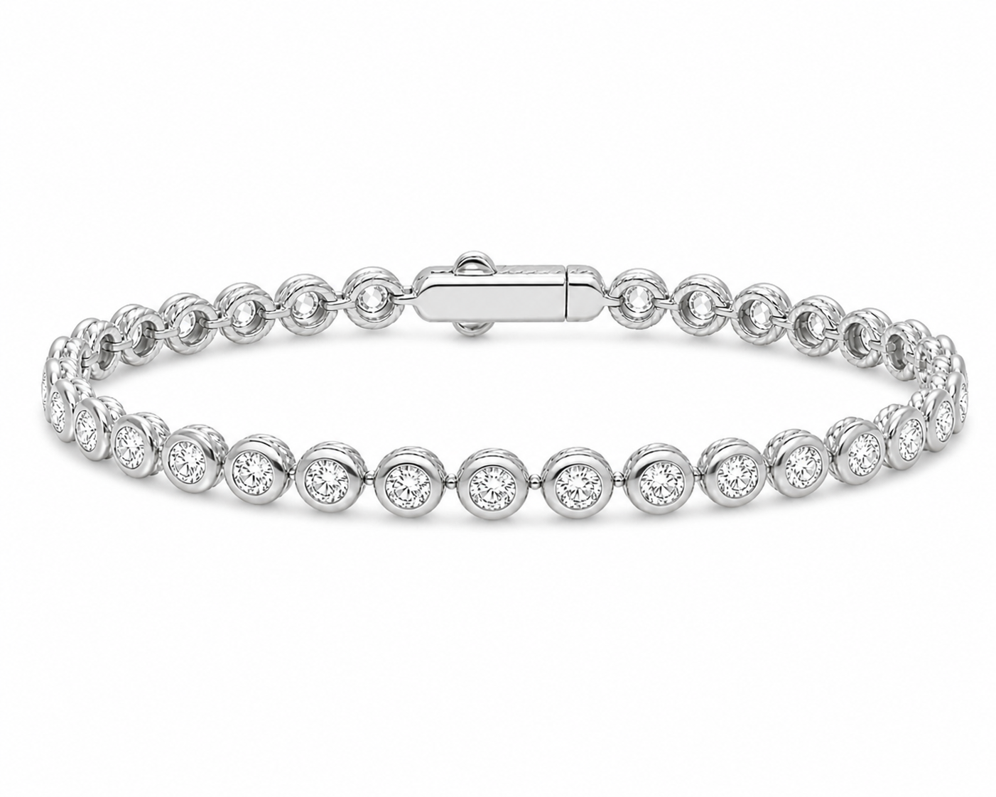 Bubble Bezel Tennis Bracelet