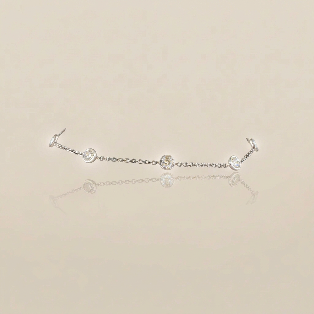 THE STATION BRACELET in WG or YG