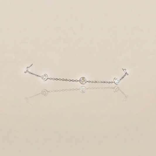 THE STATION BRACELET in WG or YG