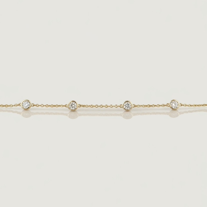 THE STATION BRACELET in WG or YG