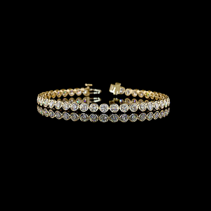 The Airline Bezel Tennis Bracelet