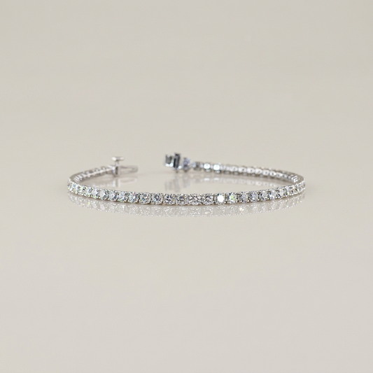 THE CLASSIC TENNIS BRACELET 5.00 CTW IN WG or YG