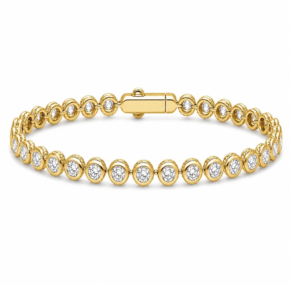 Bubble Bezel Tennis Bracelet