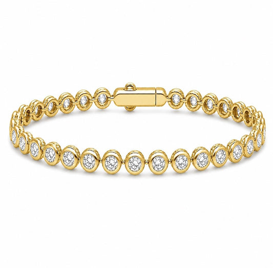 Bubble Bezel Tennis Bracelet