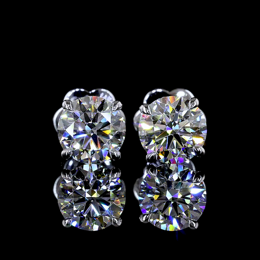 2.00 CTW Round Brilliant Studs