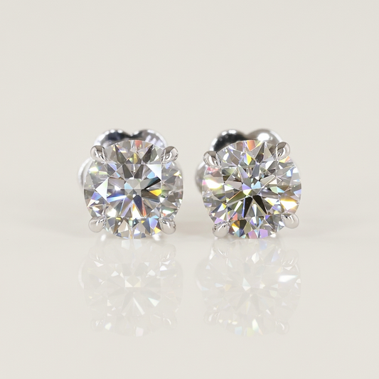2.00 CTW ROUND BRILLIANT STUDS