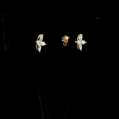 Flora Studs In Yellow Gold