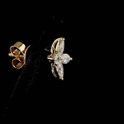 Flora Studs In Yellow Gold