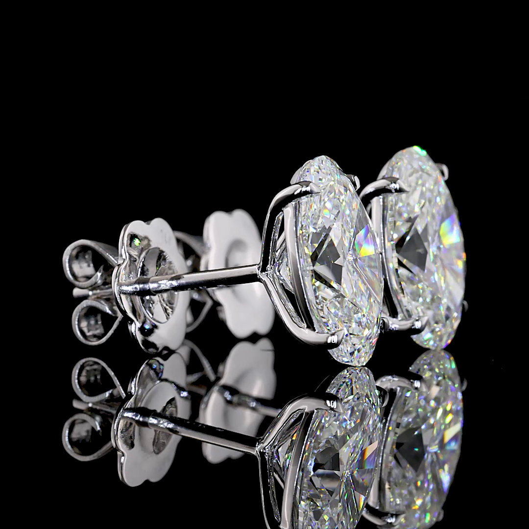 4.00 CTW Oval Studs