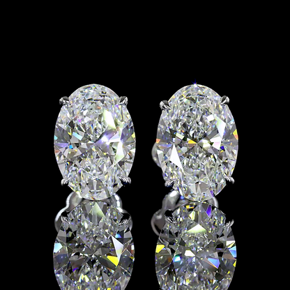 4.00 CTW Oval Studs