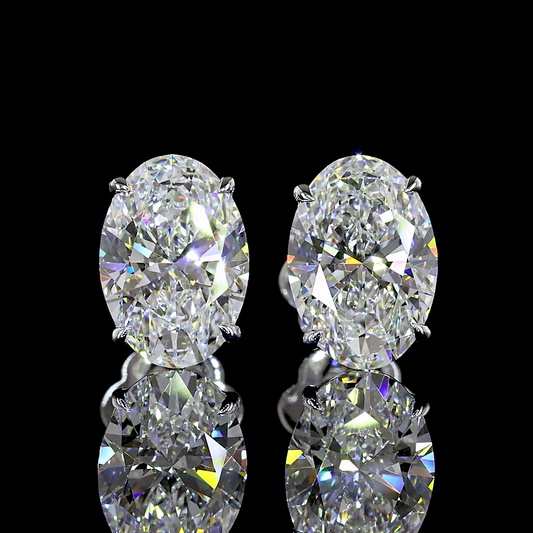 4.00 CTW Oval Studs