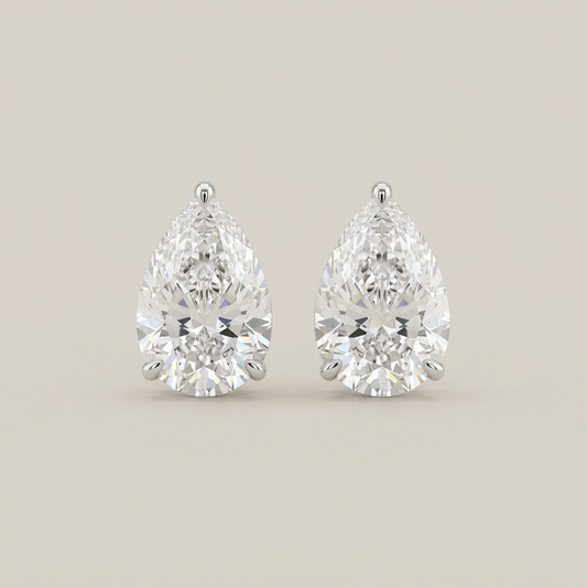 4.00 CTW PEAR STUDS