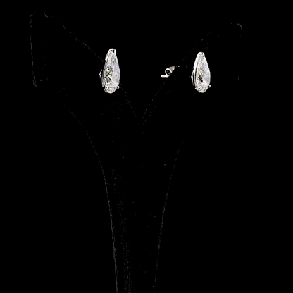 4.00 CTW Pear Cut Studs