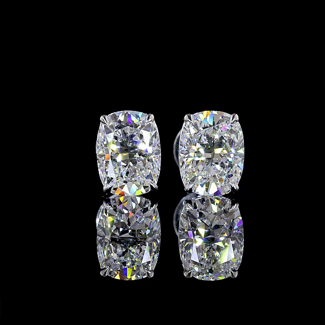 2.00 CTW Cushion Cut Studs