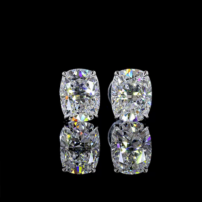 2.00 CTW Cushion Cut Studs