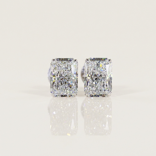2.00 CTW RADIANT CUT STUDS