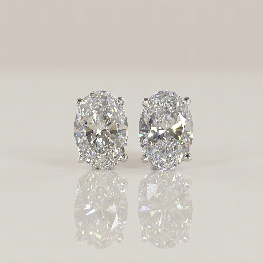 Holiday Vault 02 - 2.00 CTW OVAL STUDS