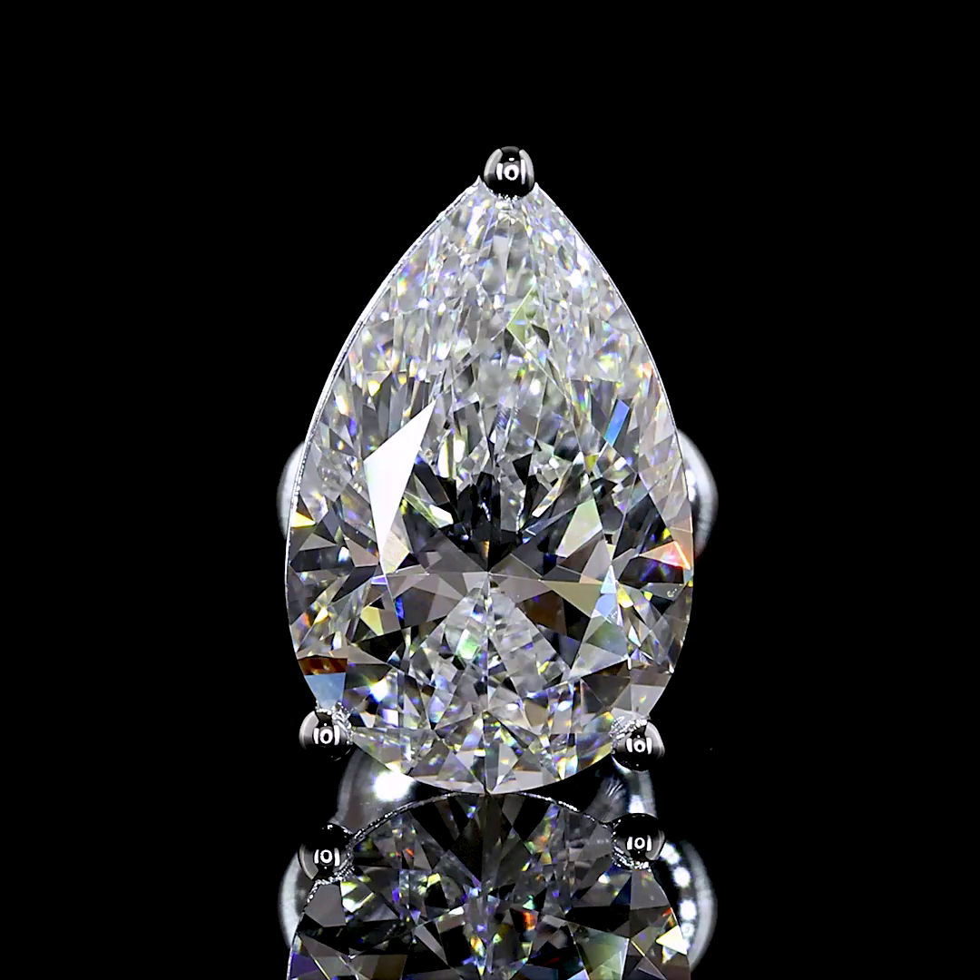 3.00 CTW Pear Cut Studs