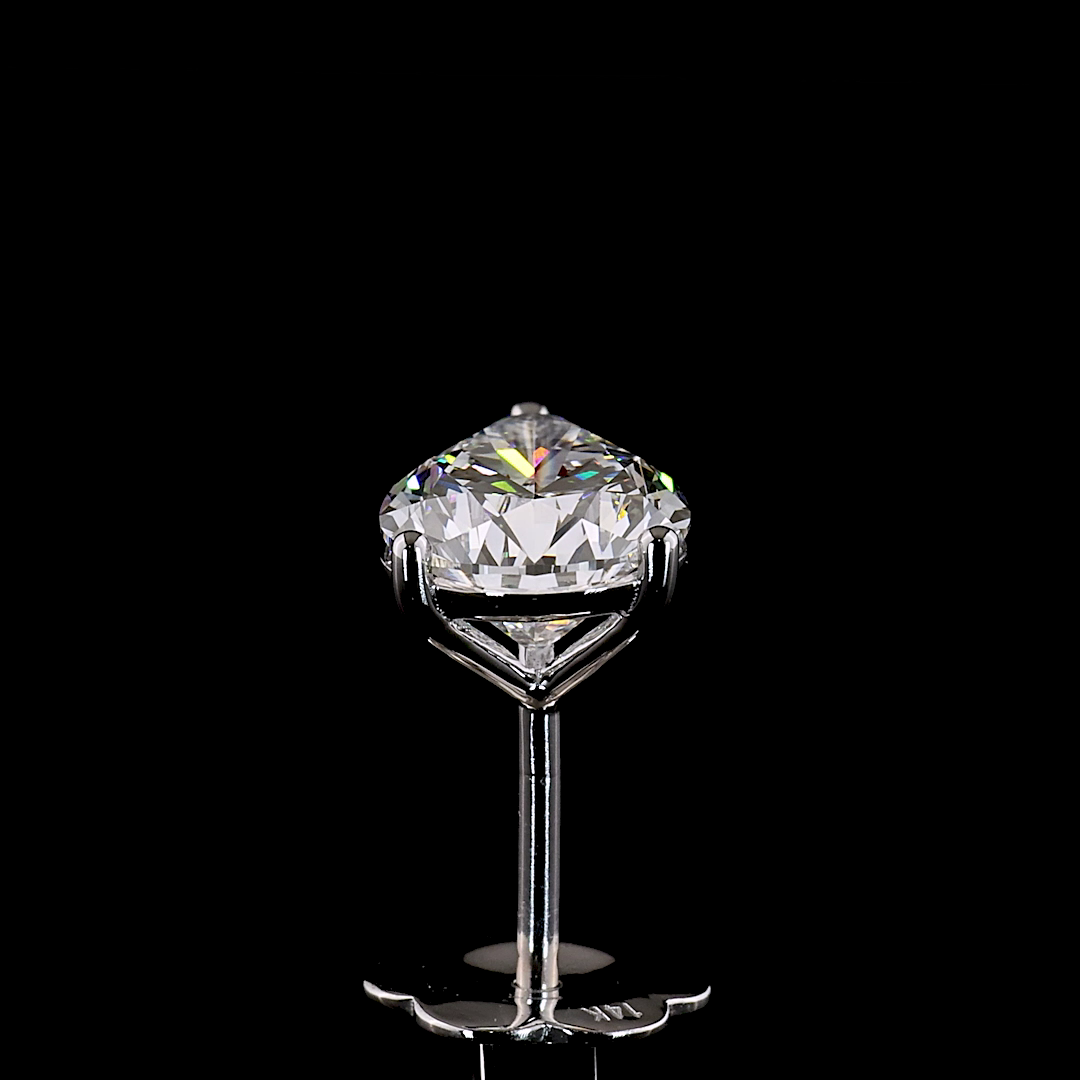 3.00 CTW Pear Cut Studs