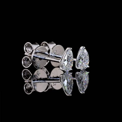 0.50 CTW Pear Cut Studs