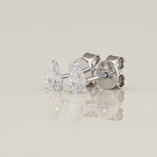 0.50 CTW PEAR STUDS