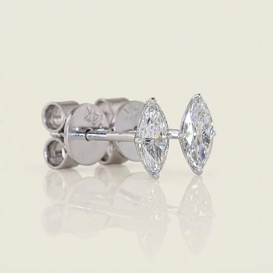 0.50 CTW MARQUISE STUDS