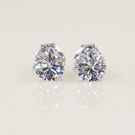 1.00 CTW ROUND BRILLIANT STUDS