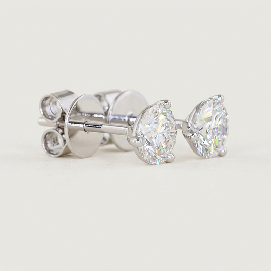 1.00 CTW ROUND BRILLIANT STUDS