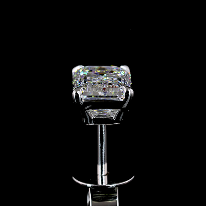 2.00 CTW Emerald Cut Studs