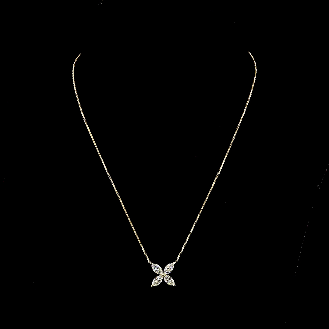 Flora Necklace in Yellow Gold
