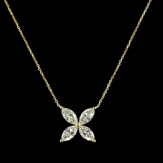 Flora Necklace in Yellow Gold