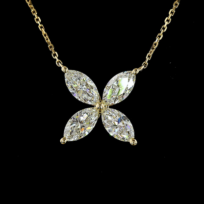 Flora Necklace in Yellow Gold