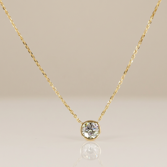 0.50 CTW BEZEL ROUND PENDANT