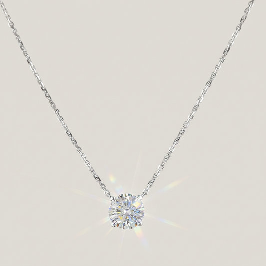 1.00 CTW ROUND SOLITAIRE PENDANT